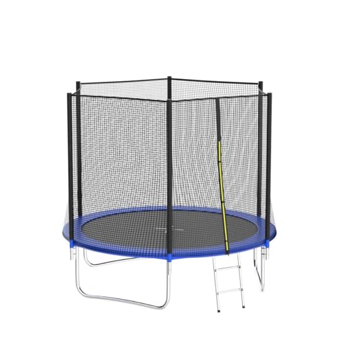 AOTOB 8FT 10FT 12FT 14 FT 15FT Trampoline with Safety Enclosure Net,Outdoor Trampoline with Basketball Hoop, Heavy Duty Jumping Mat and Spring Cover Padding for Kids and Adults, Storage Bag and Ladder - Image 5