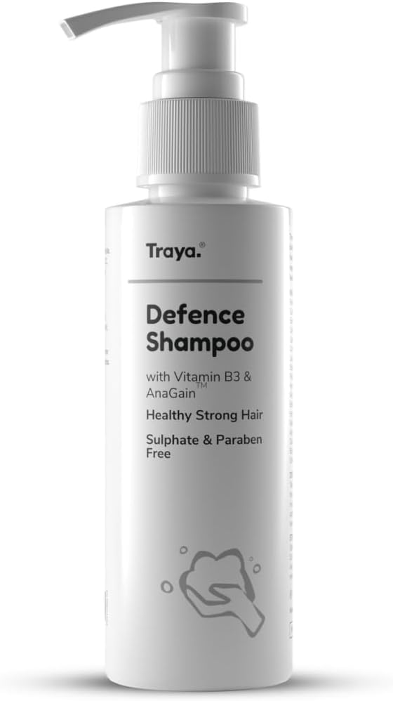 Traya Mild Biotin Shampoo for Women & Men, Stimulates Hair Follicles & Improves Hair Growth, Contains Biotin, Vitamin B3, Pea Sprout & Anagain, Sulphate and Paraben Free (100ml)