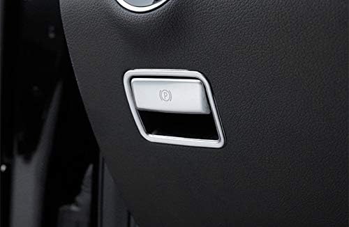 Electronic Handbrake Cover for M Class W166 GLE W166 C292,Interior Center Console Parking Brake Button Cover for Mercedes-Benz ML W166 GLE W166 Coupe C292 Accessories 2012-2019,Stainless