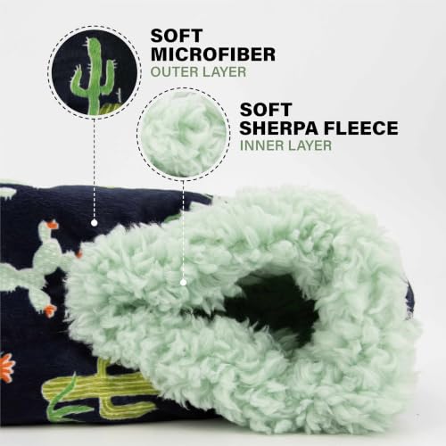 Image of Lazy One Fuzzy Slipper Socks for Women, Fleece House Slippers, Indoor Socks
