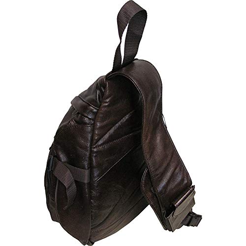 APC Leather Cross Body Sling Bag (#1519-3)-Brown2