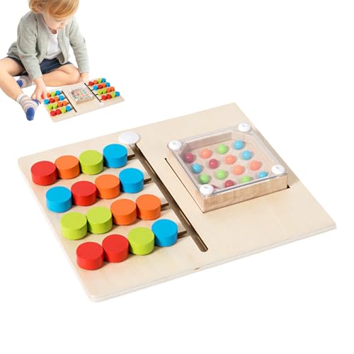 Juego de clasificación de color de madera para niños y estudiantes de infantil 6