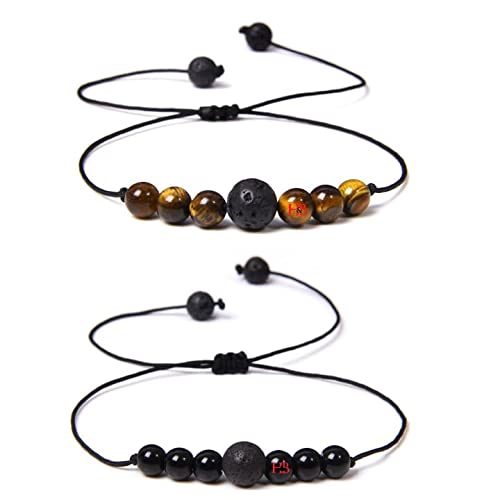 Hot And Bold Couple Long Distance Relationship Combo Tigers Eye Beads Matching Bracelet for Unisex Adult (B098JN7WQ3) Amazon Price History, Amazon Price Tracker
