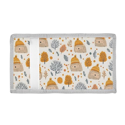 ALAZA Kids Wallets for Boys Girls Toddler Trifold Wallet Children Small Hedgehog Hat with Zipper Coin Pocket2