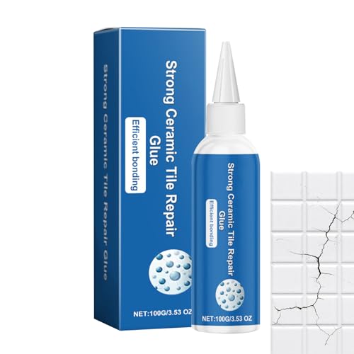Adhesivo de cerámica para reparación de azulejos, adhesivo fuerte, de secado rápido, resistente al agua, para interiores y exteriores, adhesivo de reparación de azulejos de fijación rápida, pegamento