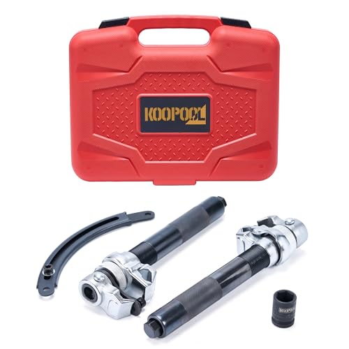 Spring Compressor Tool, 2200 LB Capacity MacPherson Strut Compressor Tool Set of 2 with Safety Bracket for Car Truck ATV UTV, 19mm Pneumatic Short Socket Included