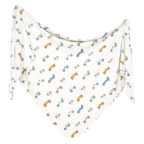 Image of Copper Pearl Swaddle Blankets for Newborns | Soft Stretchy Receiving Blankets for Boys and Girls | Large 46 x 46 Inch Baby Blankets | Lightweight and Breathable Swaddles | Speedster