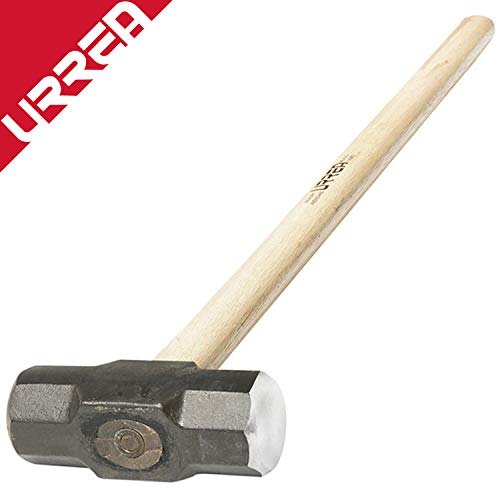 URREA Sledge Hammer - 16-Pound Steel Head Drilling Hammer with Forged Striking Head