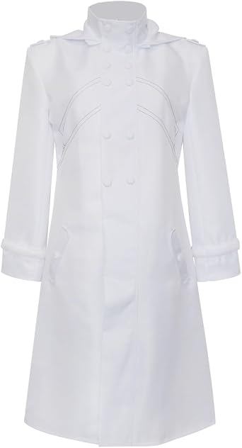 US Size White Coat Cosplay Costume
