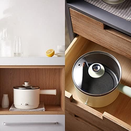 Mini Electric Skillet 1.2L Portable Rice Cooker Non-stick Multi Hot Pot for Travel Office School