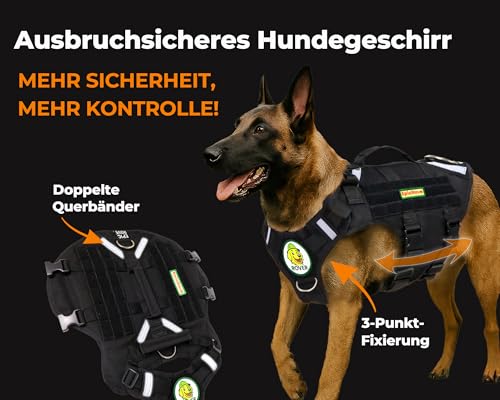 EpicRove Hundegeschirr für mittelgroße & große Hunde – Modell RoveVest Air, leicht & atmungsaktiv, verstellbar, ideal für Spaziergänge, Wandern & Outdoor-Abenteuer