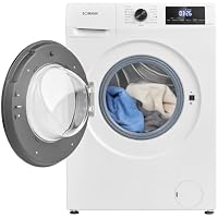 Bomann® Waschmaschine 7kg | max. 1400 U/min | 10 Jahre Motor-Garantie | effizienter, leiser & langlebiger Invertermotor | 15 Programme | | LED-Display | Washing Machine | WA 7175 weiß-schwarz – Ansicht 9