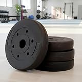 4 dischi di platino 4 Dischi da 5KG 4 DISCHI Da 5Kg Foro Ø 25mm PVC 2 Coppie 20Kg Totale Palestra Pesi Bilanciere Manumbri