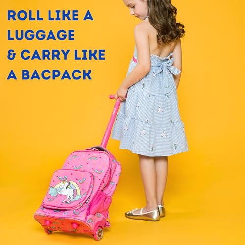 J World New York Kids' Sparkle Rolling Backpack2