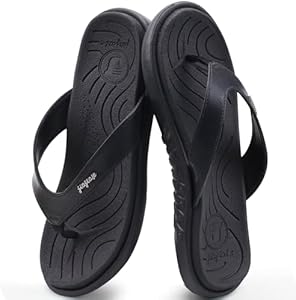 jiajiale Flip Flops Dames Mode Orthopädische Leder Stof Licht Zehentrenner Frauen Comfortable Yoga Voetbed Badelatschen Zomer Strand Sleifvast Feste Gummi Zoel