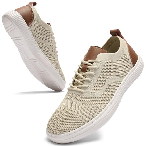 Mens Casual Dress Oxfords Shoes Wide Width Breathable Fashion SneakersLightweight Comfortable Mesh Walking Shoes