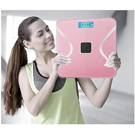 Sisliya Body Fat Solar Scale Bluetooth, Digital Body Weight Bathroom Scales Weighing Scale with Smart BMI Scale, Body Composition Monitors with Smartphone App Baby Weight Machine For Hospital