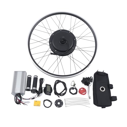 HINOPY 26 Zoll Ebike Umbausatz Kit, 48V 1500W Ebike Umbausatz E-Bike Elektrofahrrad Umbausatz Kit Conversion Motor Kit für Hinterrad