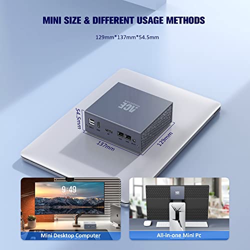 Mini Pc Intel 12Th Gen N95(Up To 3.40Ghz) 8Gb Ddr4 256Gb M.2 Ssd Mini Desktop Computer Windows 11 Pro Mini Computers Support 4K Dual Display/Bt 4.2/ Wifi 5/Usb 3.0/ Auto Power On #TOP5