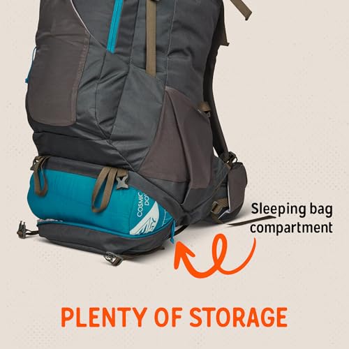 Image of Kelty Asher Backpack, Daypack to Multi-Day Backpacking Capacity, Hiking, Lightweight Travel Pack, Internal Frame (85L Beluga)