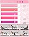PATISYNC 13Pcs Pilates Essentials Kit for Women, Pilates Equipment for Home Workouts with Magic Circle, Mini Ball, 5 Resistance Bands, Pilates Starter Set for Strength, Toning and Flexibility, Pink