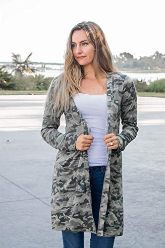 Tickled Teal Women's Lightweight Open Front Long Sleeve Cardigan Sweater2