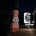 Imagen de MEGALITH Reloj Hombre Plata Acero Inoxidable Relojes Hombre Azul Analogico Reloj de Pulsera Cronografo Hombre Impermeable Elegante Negocios Cuarzo Fecha Luminosa