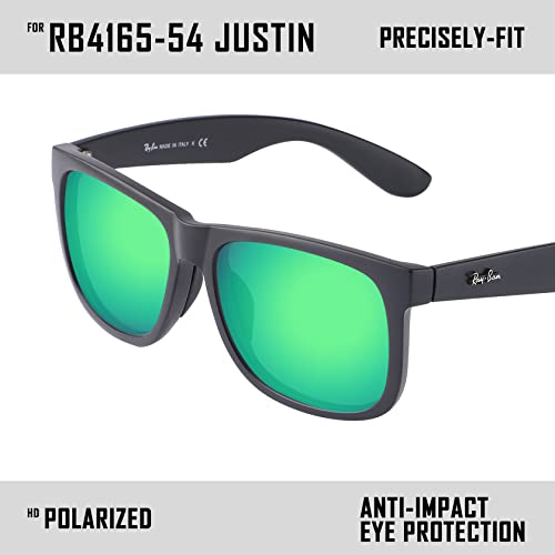 Image of Polarized Replacement Lenses for Ray-Ban Justin RB4165 Sunglass
