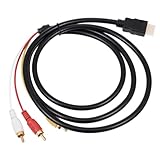 HOMSFOU zu Adapterkabel Cinch Video Audio Übertragungskabel für Tv Dvd Projektoren Plug Play Stabile Signalübertragung Kompatibel mit Pal Ntsc