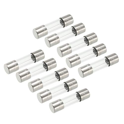 Uxcell Slow Blow Glass Cartridge Fuse Tube Time Delay Fuse 5Mm X 20Mm 250V 5A 10Pcs #TOP9