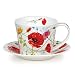 Produktbild DUNOON Islay Wild Garden Poppy Cup and Saucer