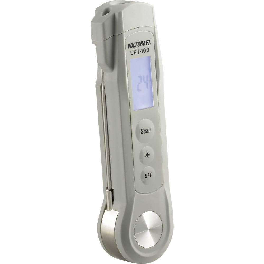 VOLTCRAFT UKT-100 Termometro a penetrazione Campo di misura temperatura -40 fino a 280 °C Luce LED, Misurazione IR senz