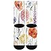 LMXFCSR Vintage FloralBreathable Ankle Socks for Women And Men - Comfortable Stretchable Casual Socks, Fashion Color-Block Design, Lightweight for Home, Office, Daily Wear & Gift Giving