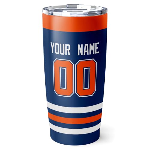 Image of ANTKING Edmonton Tumbler 20oz Custom Name Number Travel Mug Gifts | Stainless Steel Insulated Coffee Cup for Men Women