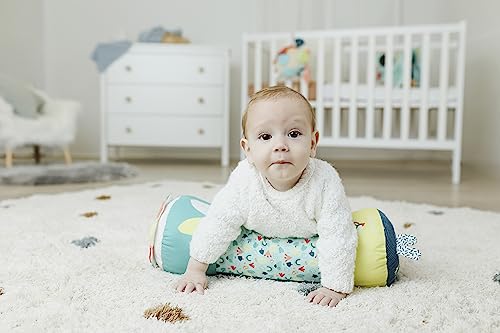 Miniland Large Roller Toy for Tummy Time, Multicolored Infant Developmental, 3 Month Baby, Stimulate and Develop Babies Crawling, Baby Pillow | Feel to Learn Crawling Roller by Miniland - Image 4