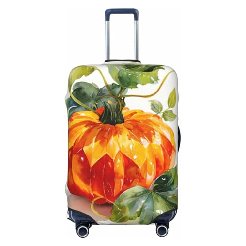 Crystal Pumpkin Elastic Travel Luggage Covers Dustproof Scratch-Resistant Suitcase Protector Fit 22-24 Inch