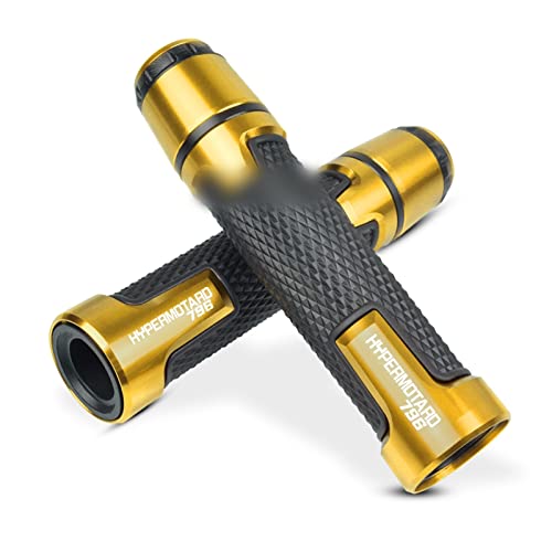 Poignées guidon moto 22mm caoutchouc alu pour éliminer les vibrations