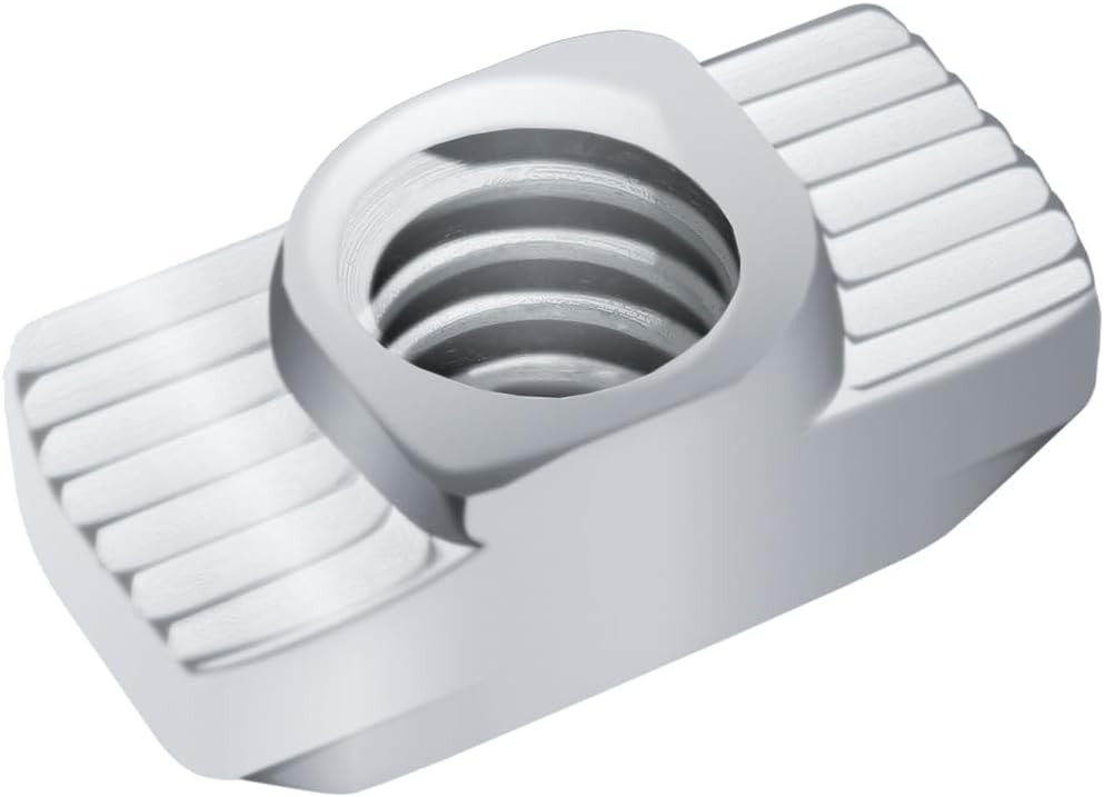 8020, 3933, 15 40 Series 1/4-20 Standard Drop in T-Nut Steel Nut T-Slot T-Slotted Accessories for 80/20 Aluminum Extrusion Hardware 1/4 Nuts (1500 Pack)