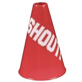 Amscan Sports Party Noisemakers Plastic Megaphones (1 Piece), Red, 5.6 x 5.6