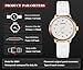 RUYEOOK Fashion Quartz Wrist Watch, Waterproof Analog Display, Rubber Silicone Bands, Easy Read Dial, Casual Sport Style Minimalist Watch for Women Ladies Teachers Students (W681-white)
