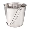 ProSelect-Stainless-Steel-Flat-Sided-Pet-Pail Stainless Steel Dog Pail