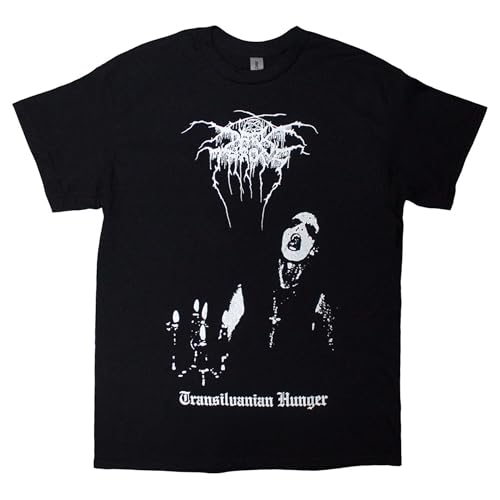 T shirt Darkthrone Transilvanian Hunger en coton noir pour fan de black metal unholy