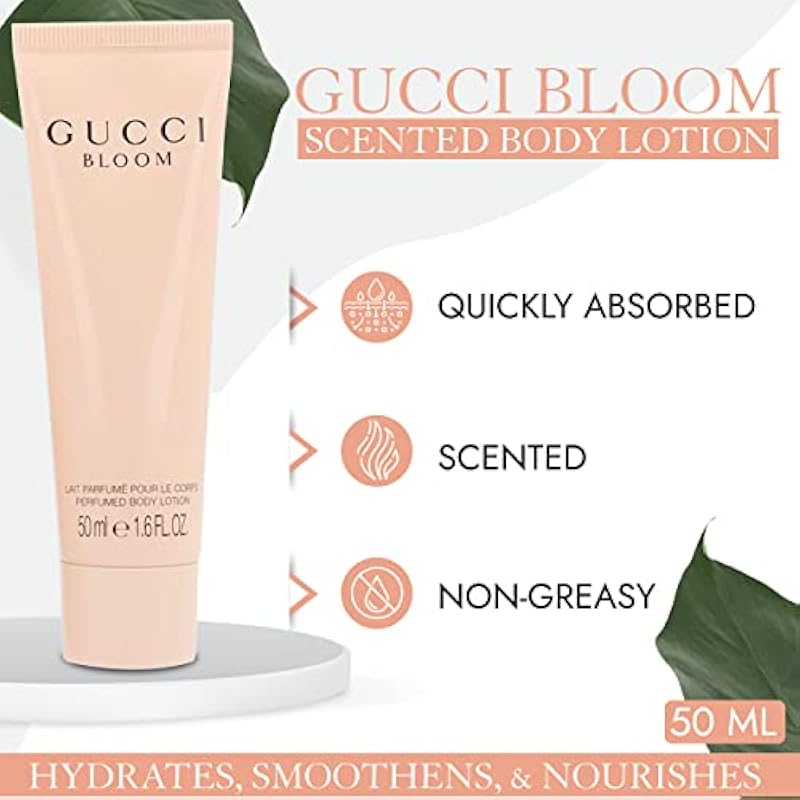 Gucci Bloom Eau De Parfum and Scented Lotion Gift Set Perfume for Women 1.6 oz and Perfumed Lotion for Women 1.6 oz 0.08 Fl Oz (Pack of 2) 상세이미지 5