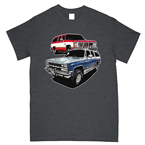 Aggressive Thread Square Body Squarebody Suburban T-Shirt Dark Heather