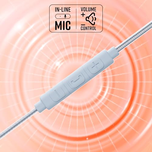 ZEBRONICS Buds C10 in Ear Type-C Wired Headphones with in-Line Mic, Metallic Design, Volume Control, 1.2M Cable, 10Mm Driver, (Light Blue) ZEBRONICS Buds C10 in Ear Type-C Wired Headphones with in-Line Mic, Metallic Design, Volume Control, 1.2M Cable, 10Mm Driver, (Light Blue)