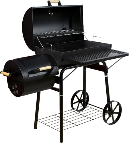 DRULINE Profi Smoker Grillwagen Holzkohle Stahl BBQ Grill XL Smoker DRULINE Profi Smoker Grillwagen Holzkohle Stahl BBQ Grill XL Smoker