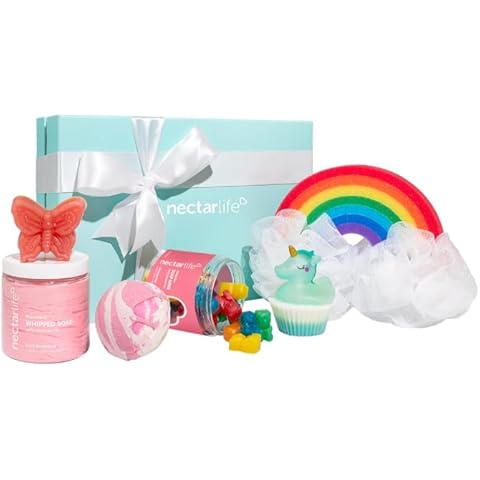 Kids Soap Gift Set, Kids Body Wash, Bath Bombs For Kids, Fun Soaps for Sensitive Skin, Whipped Soap, Mini Bar Soaps, Bath Bomb with Surprise Ring Inside, Vegan Skin Care for Kids (Beautifly Kids) Cover