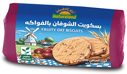 Natureland Fruity Oat Biscuits 200G - Pack Of 1