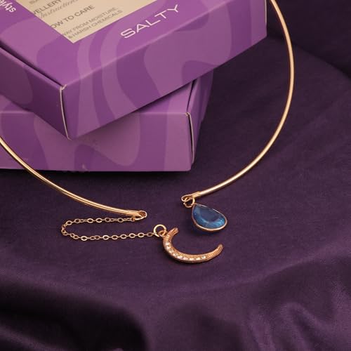 Image of SALTY Anti Tarnish Pendant Necklace for Women | Stylish Locket Neck Chain | Fashion Jewellery Accessories for Girls Boys | Minimal Jewelry | Ideal for Gifting - Scorpio | Gift for Diwali, Christmas, Marriage, Birthday