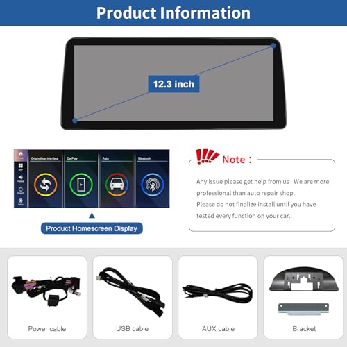 Autoradio Linux BMW E90 12.3" Écran Tactile GPS Android Auto Série 3 CCC - 6